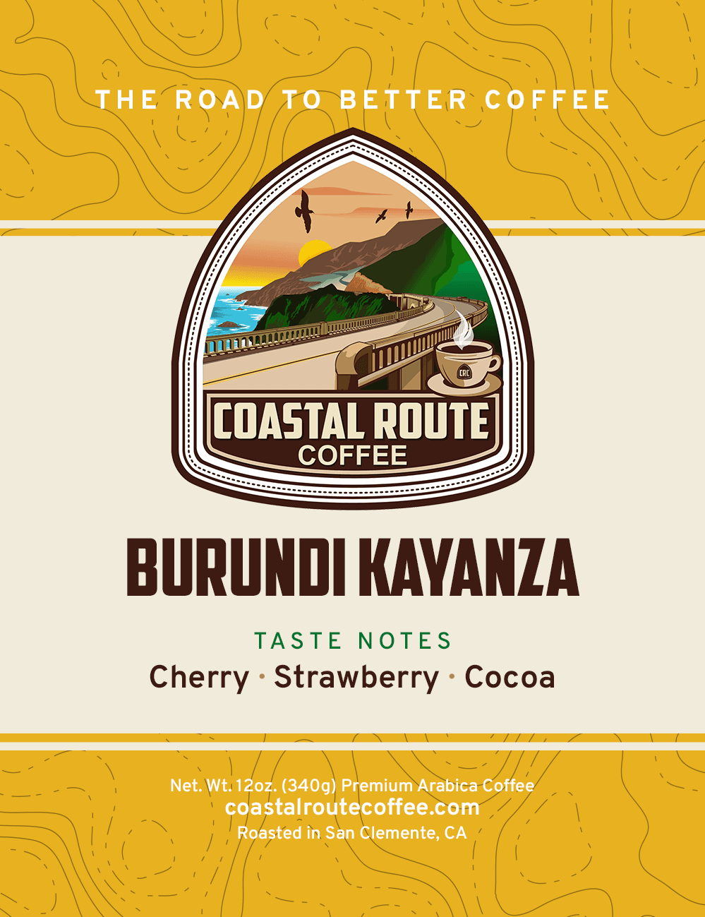 Burundi Kayanza coffee label